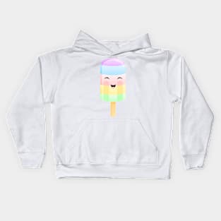 Happy Rainbow Popsicle Kids Hoodie